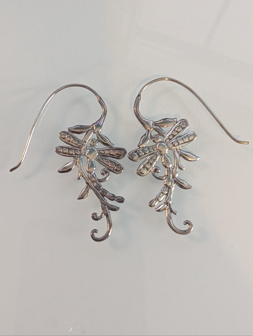Novica Silver Dragonfly Dangle Earrings - Elegant Women's Jewelry